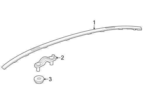 Roof Molding Diagram for 294-690-10-00