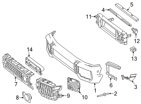 Outer Grille Diagram for 463-885-01-54