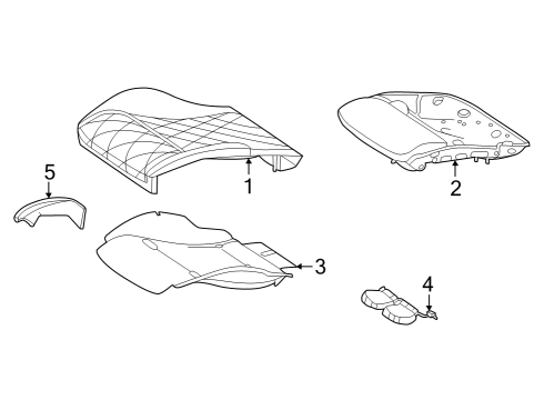 2023 Mercedes-Benz SL55 AMG Driver Seat Components Diagram 2