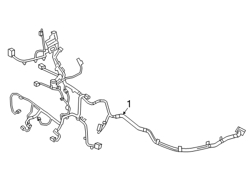 2015 Mercedes-Benz B Electric Drive Wiring Harness