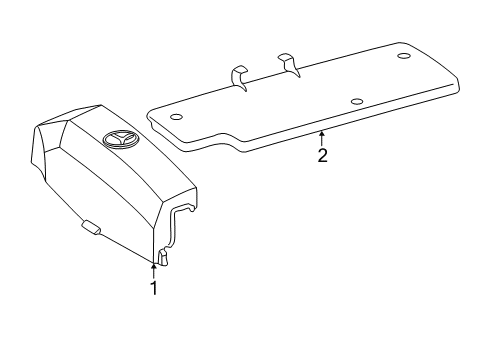 1998 Mercedes-Benz SLK230 Engine Appearance Cover