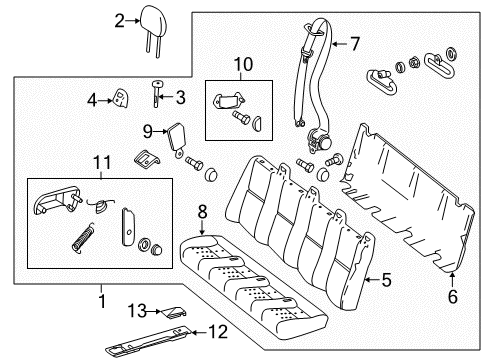 2017 Mercedes-Benz Sprinter 3500 Seat Belt Diagram 3