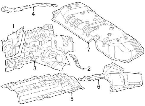 Heat Shield Diagram for 254-682-88-02