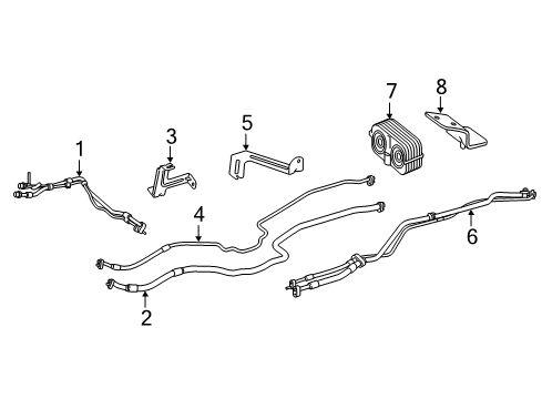 2020 Mercedes-Benz Metris Rear A/C Lines Diagram