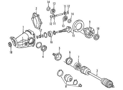 1991 Mercedes-Benz 300CE Automatic Transmission, Transmission Diagram 2