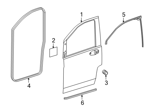 2022 Mercedes-Benz Metris Door & Components Diagram 2