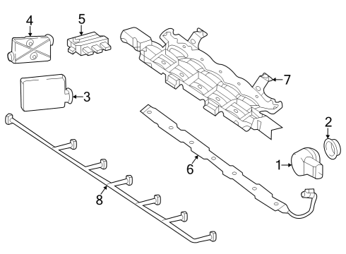 2021 Mercedes-Benz GLC63 AMG Parking Aid Diagram 12