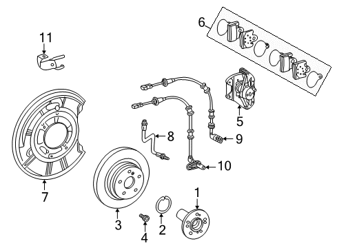 2005 Mercedes-Benz S600 Anti-Lock Brakes Diagram 3