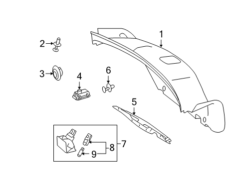 2009 Mercedes-Benz C350 Bulbs Diagram 11