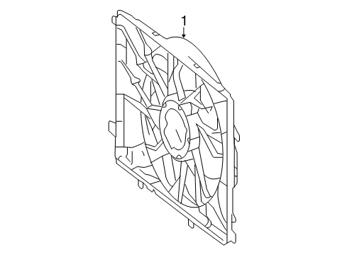 2016 Mercedes-Benz E550 Cooling System, Radiator, Water Pump, Cooling Fan Diagram 1