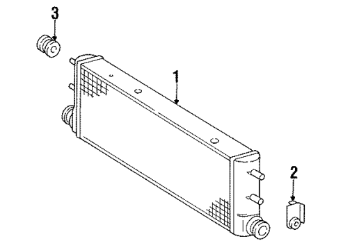 1993 Mercedes-Benz 300SD Oil Cooler Diagram