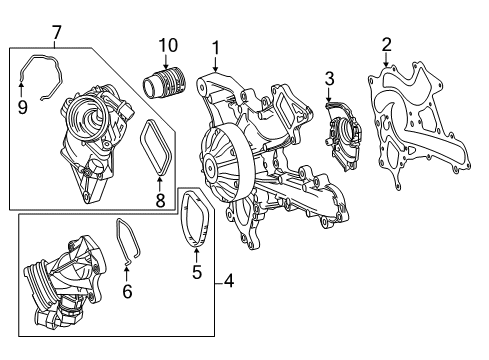 2015 Mercedes-Benz E400 Water Pump