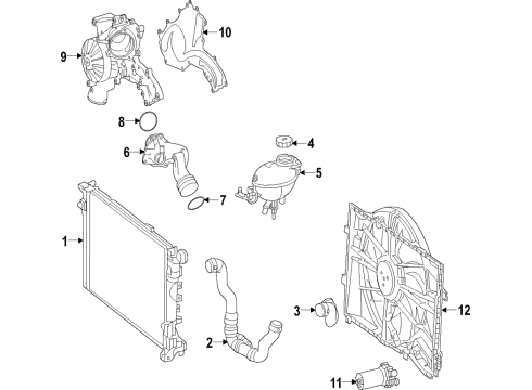 Lower Hose Diagram for 166-500-11-77