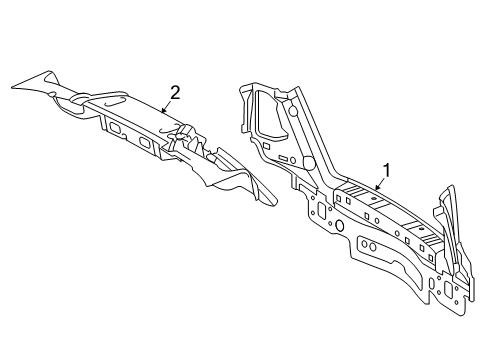 2021 Mercedes-Benz GLC63 AMG Rear Body Diagram 2