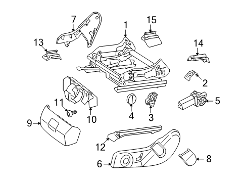 2013 Mercedes-Benz GLK350 Power Seats Diagram 3