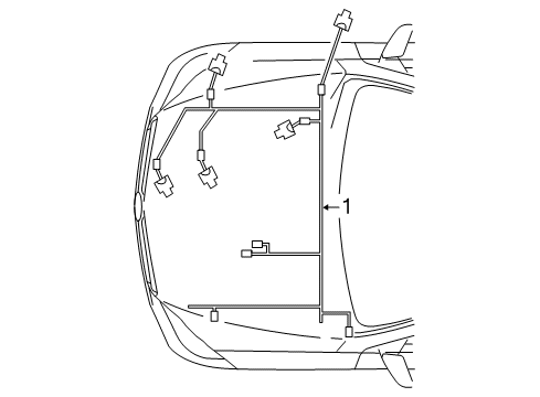 2018 Mercedes-Benz GLE550e Wiring Harness Diagram