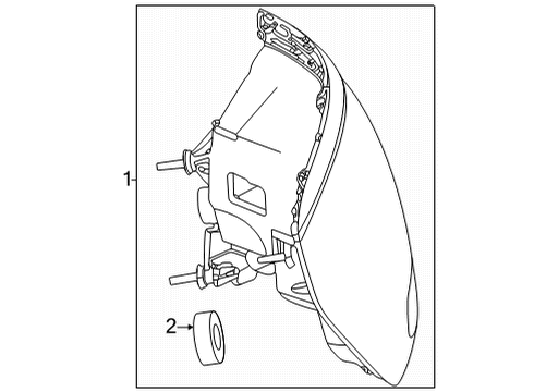 2023 Mercedes-Benz GLS63 AMG Tail Lamps Diagram 2