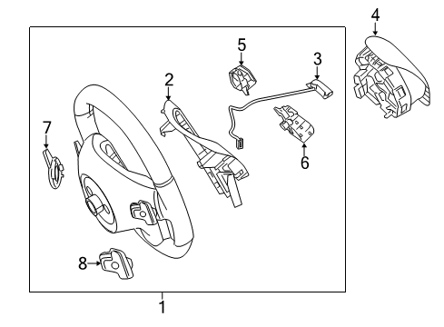 2016 Mercedes-Benz E550 Steering Column & Wheel, Steering Gear & Linkage Diagram 5