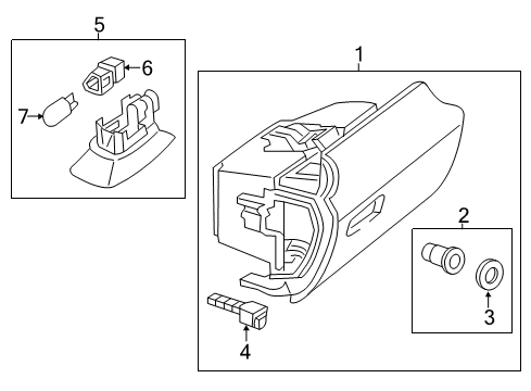 2015 Mercedes-Benz SLK350 Glove Box Diagram