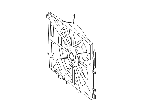 2020 Mercedes-Benz CLA250 Cooling System, Radiator, Water Pump, Cooling Fan Diagram 1