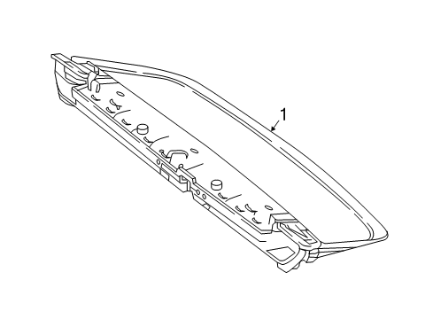 2018 Mercedes-Benz GLC63 AMG S High Mount Lamps Diagram