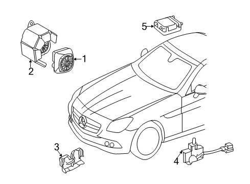 2012 Mercedes-Benz SLK250 Alarm System Diagram