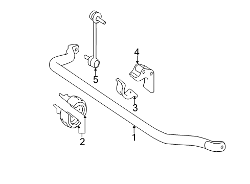 2011 Mercedes-Benz R350 Stabilizer Bar & Components - Front