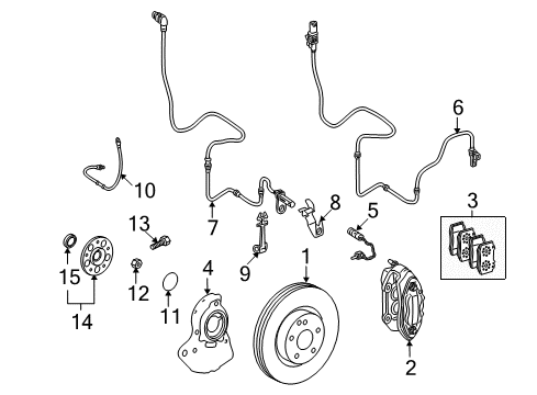 2013 Mercedes-Benz S600 Anti-Lock Brakes Diagram 2