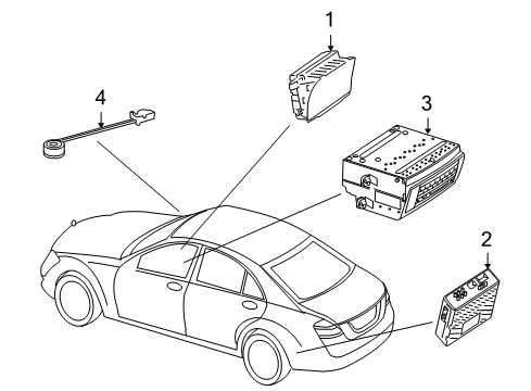 2008 Mercedes-Benz CL63 AMG Navigation System Diagram