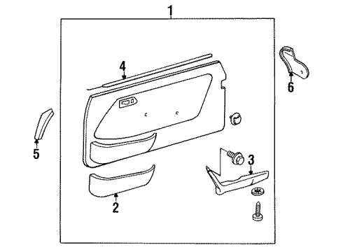 Belt Molding Diagram for 123-727-03-82