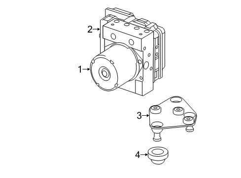 2014 Mercedes-Benz Sprinter 3500 ABS Components