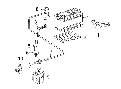 2010 Mercedes-Benz ML450 Battery Diagram