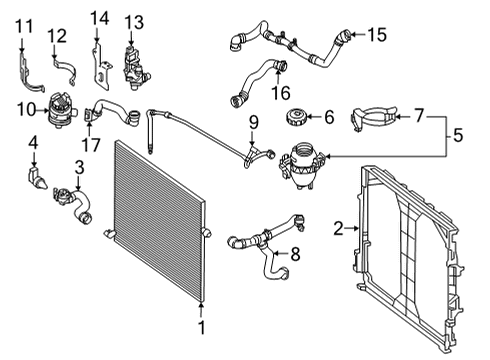 2021 Mercedes-Benz AMG GT 43 Intercooler, Cooling Diagram