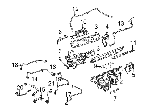 Turbocharger Diagram for 275-090-25-80-80