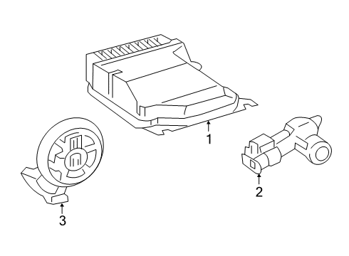 2021 Mercedes-Benz Sprinter 1500 Air Bag Components Diagram 2