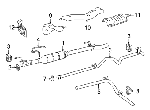 2021 Mercedes-Benz Sprinter 2500 Exhaust Components Diagram 2