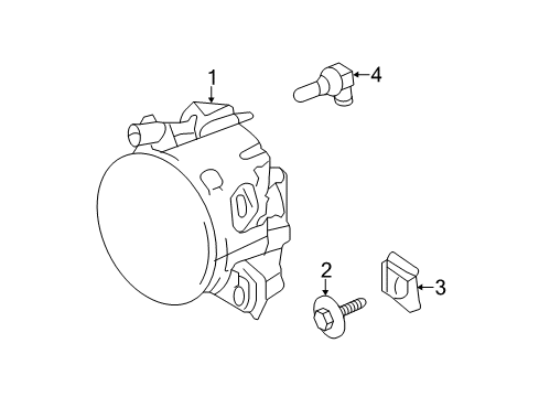 2013 Mercedes-Benz E350 Fog Lamps Diagram 1