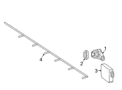 2017 Mercedes-Benz C63 AMG S Electrical Components - Front Bumper Diagram 2