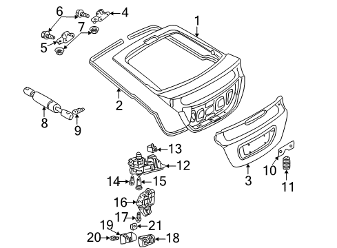 Lock Cover Diagram for 203-693-00-17