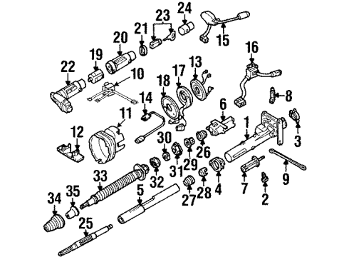 2000 Mercedes-Benz SL500 Switches Diagram 3