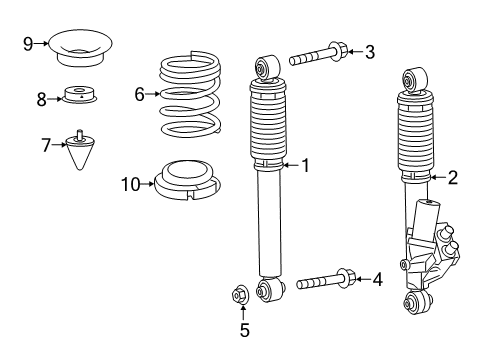 Coil Spring Diagram for 463-324-10-00