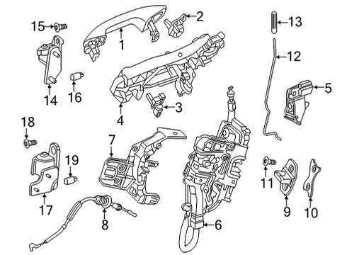 2022 Mercedes-Benz GLC300 Rear Door - Body & Hardware Diagram 3