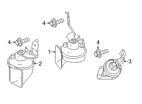 2016 Mercedes-Benz E350 Horn