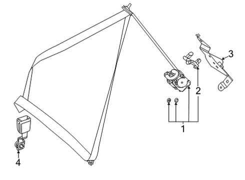 2021 Mercedes-Benz GLS63 AMG Seat Belt - Electrical Diagram 2