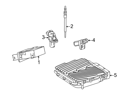 2012 Mercedes-Benz R350 Ignition System - Diesel Components Diagram