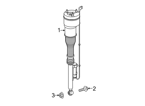 2020 Mercedes-Benz S560 Shocks & Components - Front Diagram 4