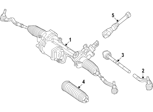 2020 Mercedes-Benz CLS53 AMG Steering Column & Wheel, Steering Gear & Linkage Diagram 4