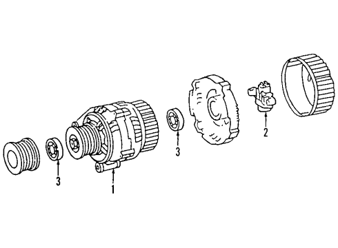 1993 Mercedes-Benz 400E Senders Diagram 1