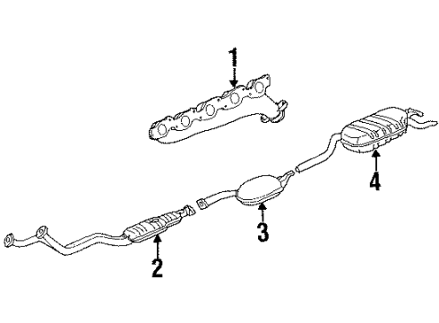 1993 Mercedes-Benz 300D Exhaust Manifold Diagram