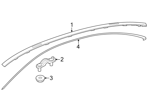 2024 Mercedes-Benz EQE 350 Exterior Trim - Roof